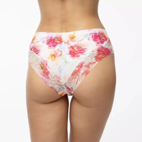 Dámské brazilky Cheekie brasil peony - JULIMEX bílá XL