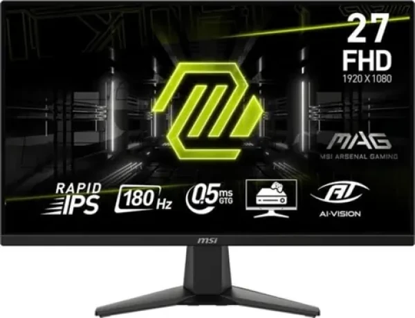 27" MSI MAG 275F černá / FHD / 1920 x 1080 / 16:9 / 0.5ms / 1000:1 / HDMI+DP / VESA (4711377193221)