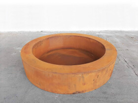 Kulaté cortenové ohniště – Steel Firepit Corten B (ø 91,4 cm, v. 20 cm)