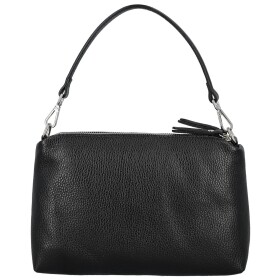 Trendy dámská kožená kabelka na rameno Annisa, černá