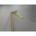 MEXEN/S - Mist-H L Duo sprchový kout dveře křídlové 105 x 90, transparent, zlato kartáčovaná 8A5L-105L-090P-55-00