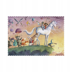 LONDJI Kapesní puzzle jednorožec - 100 pcs
