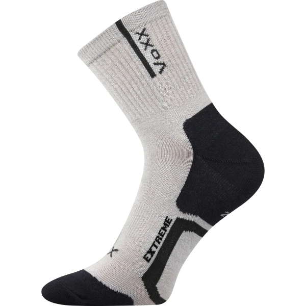 VOXX Ponožky sportovní slabé JOSEF se stříbrem SVĚTLE ŠEDÉ 39-42 101309