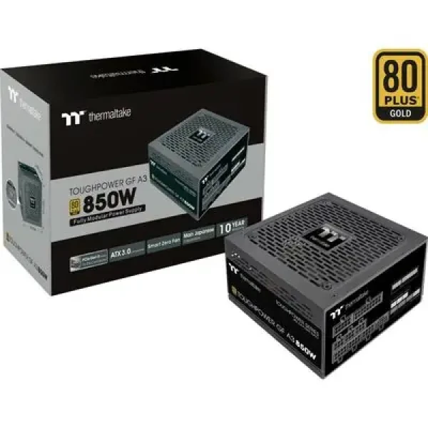 Rozbaleno - THERMALTAKE Toughpower GF A3 850W černá / ATX / 850W / 120mm ventilátor / 80PLUS Gold / modulární / rozbaleno (PS-TPD-0850FNFAGE-H.rozbaleno)