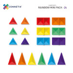 Connetix Connetix Tiles - Magnetická Stavebnice Duhová Mini 24 ks