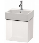 DURAVIT - Vero Air Umývátko 45x35 cm, s přepadem, otvor pro baterii, WonderGliss, bílá 07244500001