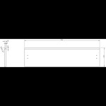 MEXEN/S - Orio koupelnová skříňka pod umyvadlo 80 cm s deskou, 1 šuplík, šedá mat 91A10-08023-1-BFC62