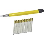 TOOLCRAFT TO-5864073 Náhradní kartáč (skelná vlákna) pro gumu na sklolaminát, vláken, 12 ks, průměr 4 mm Průměr 4 mm 12