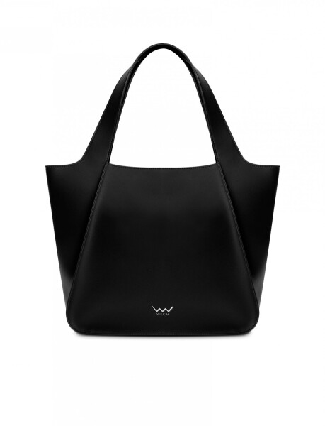 Trendy dámská koženková kabelka na rameno Calyste Middle Black, černá