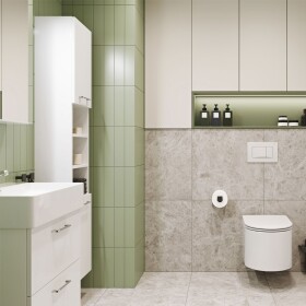 Mereo Leny, koupelnová skříňka s keramickým umyvadlem 50 cm, bílá CN810N