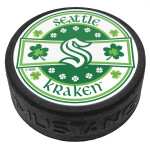 Mustang Puk Seattle Kraken NHL Lucky St. Patricks Day Puck
