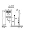 GROHE - Rapid SL Předstěnový instalační prvek pro umyvadlo, stavební výška 113 cm 38748002