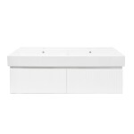 Koupelnová skříňka s umyvadlem SAT Evolution 118x30x44,8 cm bílá mat SATEVO120WMU2 SATEVO120WMU2