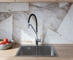Laveo - Colina - stojánková dřezová baterie U, grafit BCO_978D