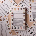 Rifle Paper Co. Poznámkový blok Cool Cats, bílá barva, papír