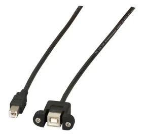 EFB Classic USB B-B černá / Prodlužovací kabel / USB 2.0 / Einbaubuchse / 1 m / 480 Mbit/s (K5293SW.1V2)