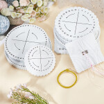 Kumihimo disk - pěnový - bílý - ∅ 150 mm - 1 ks