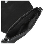 Trendy dámská koženková crossbody kabelka Derika, černá