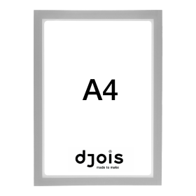 Djois otevřený rámeček - Magneto PRO, A4, PVC, šedý, 10 ks