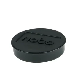 NOBO Magnety 38 mm černé, 4 ks / Kulaté / nosnost 10 listů A4 (1901630)