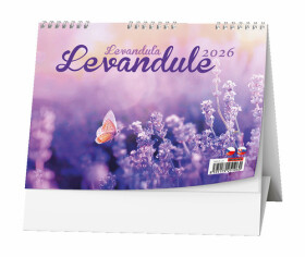 Levandule 2026 - stolní kalendář