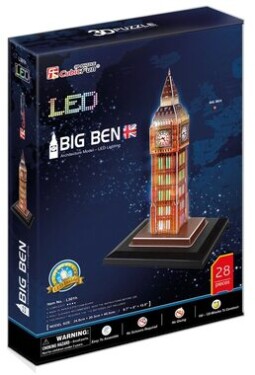 CubicFun 3D puzzle svítící Big Ben 28 ks