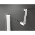 MEXEN/S - Velar Duo sprchový kout, posuvné dveře 100 x 90 cm, dekor, bílá 871-100-090-32-20