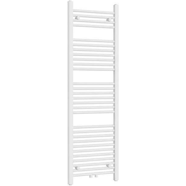 CERANO - Koupelnový radiátor Benito - středové připojení 50mm/boční - 583 W - bílá lesklá - 1500x450 mm CER-796235