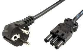 BACHMANN 375.003 černá / Napájecí kabel / CEE 7/7 - GST18 / 3 m (375.003)