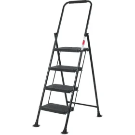 Lamart Eurostep Schůdky 4 stupně 150kg černá / ocel (8590669373550)