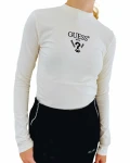 Dámské triko GUESS V4YI23 Colette smetanové
