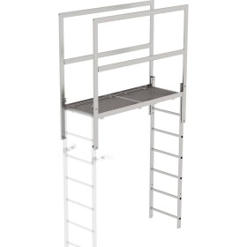 MUNK Günzburger Steigtechnik 64185 nerezová ocel žebřík přes plot Montáž pomocí nástrojů