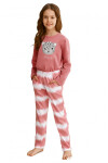 Dívčí pyžamo Carla pink TARO Růžová