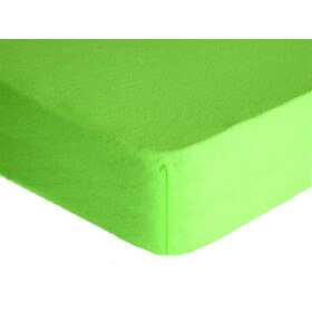 DekorTextil Napínací prostěradlo FROTÉ Premium zelené ROZMĚR: (š/d/v) 100 x 220 x 20 cm
