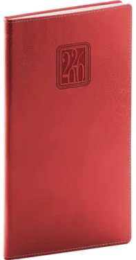 NOTIQUE Kapesní diář Panama 2026 červený / 9 x 15.5 cm (PGD-KAPPA-6335)