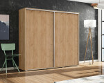 Šatní skříň Ska A15 Barva korpusu: Dub - Craft zlatý, Rozměry: 125 cm, Dveře: Grafit