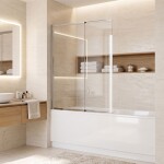 REA - Vanová zástěna posuvná Dario Chrome 100 REA-W7883