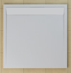 SanSwiss WIQ 090 04 04 Sprchová vanička čtvercová 90×90 cm bílá, kryt bílý, skládá se z WIQ 090 04 a BWI 090 04 04