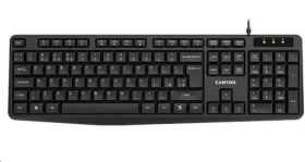 CANYON CNE-CKEY01-CS černá / klasická USB klávesnice / omývatelná / CZ/SK layout (CNE-CKEY01-CS)