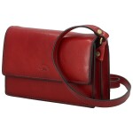 Luxusní dámská kožená crossbody kabelka Katana Flavia, vínová