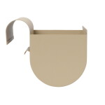 Ferm Living Závěsný truhlík na balkon Uma Cashmere Small, béžová barva, kov