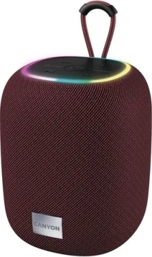 CANYON CNE-CBTSP8R červená / bezdrátový reproduktor / RGB / BT 5.2 / 1800W / USB-C / USB-A / microSD / AUX (CNE-CBTSP8R)