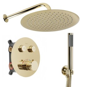 REA - Podomítková sprchová sada Lungo Diamond Gold+ BOX REA-P6965