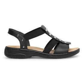Sandály Rieker 64580-00 Materiál/-Syntetický,Přírodní kůže (useň) - Lícová