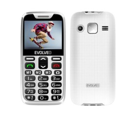 EVOLVEO EasyPhone XR, mobilní telefon pro seniory s nabíjecím stojánkem, bílá EDF_547143