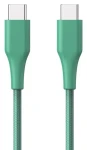 ER POWER kabel USB-C/USB-C GRS zelený / Kabel / USB 2.0 / 1,2 m / 60 W (ERPWCBCTCGN)