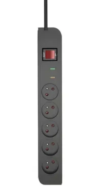 TB Touch Energy přepěťová ochrana 1,5 m / Prodlužovací kabel / 5 zásuvek / Vypínač napájení / 2300 W (ALTBXPA05FR150B)