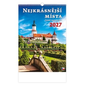 Kalendář nástěnný 2027 - Nejkrásnější místa ČR