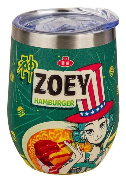 KPop Demon Hunters Cestovní hrnek/Zoey Hamburger 350 ml