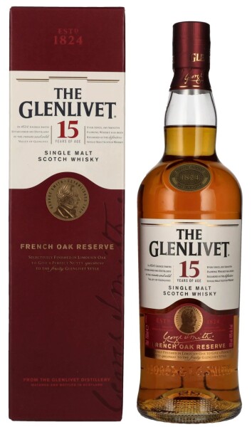 The Glenlivet 15y FRENCH OAK RESERVE Single Malt Scotch Whisky 40% 0,7 l (tuba)